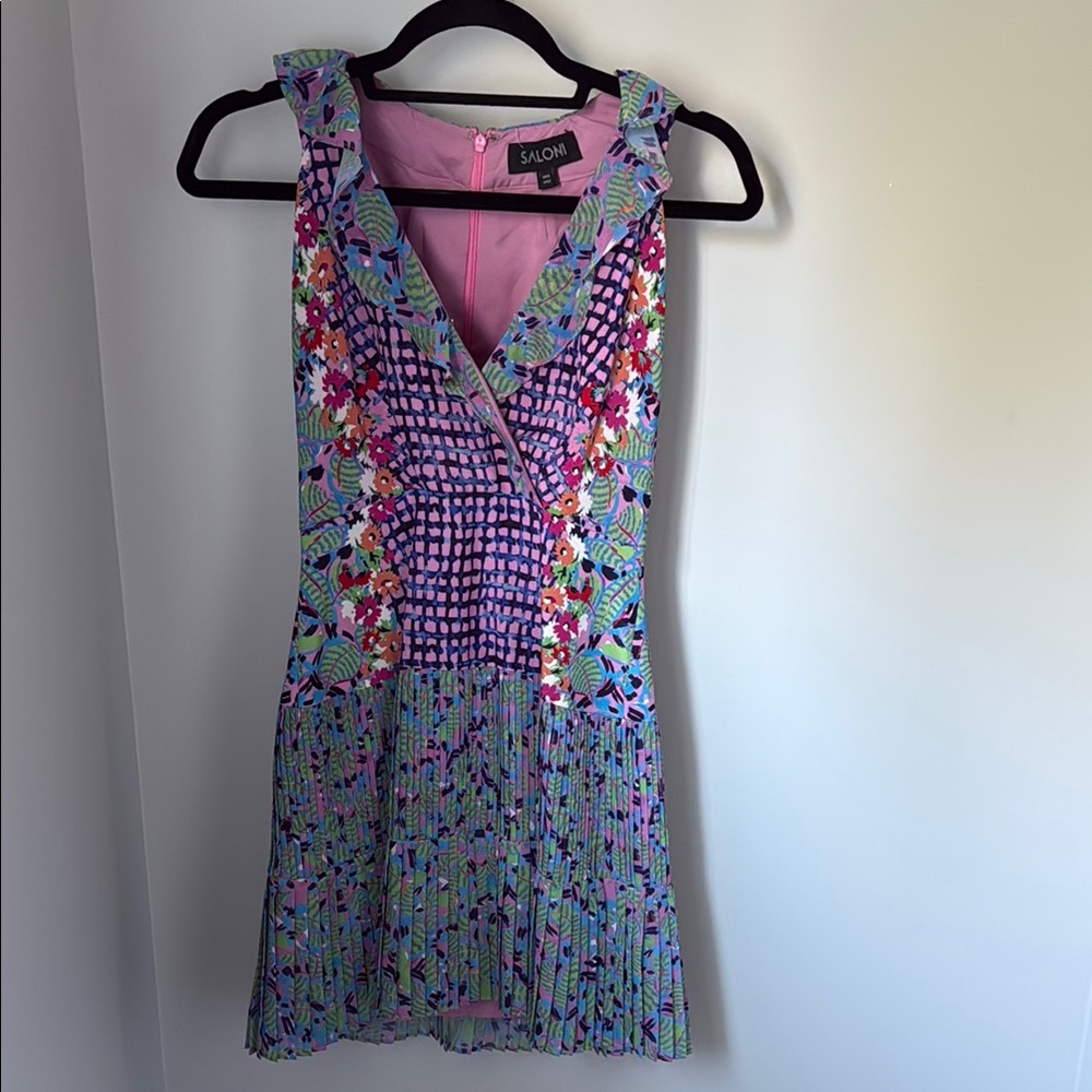 Saloni Multicolor Floral Dress